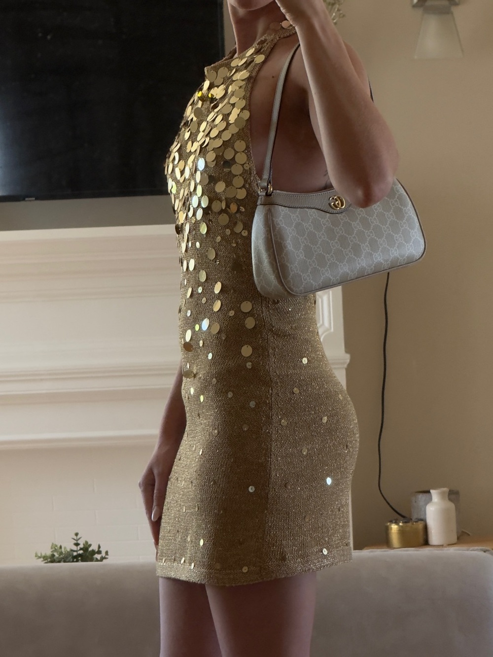 ASTA RESORT ALEX EMBROIDERED SEQUIN MINI DRESS - Picture 2 of 7